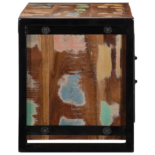 Tv-bord 80x30x35 cm massivt genbrugstræ