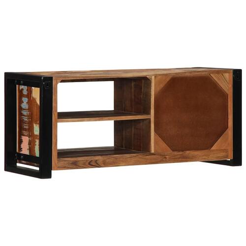 Tv-bord 80x30x35 cm massivt genbrugstræ