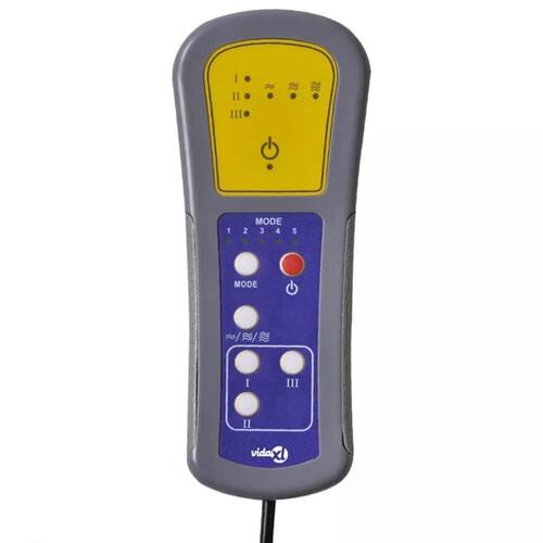 Massagestol stof cremefarvet