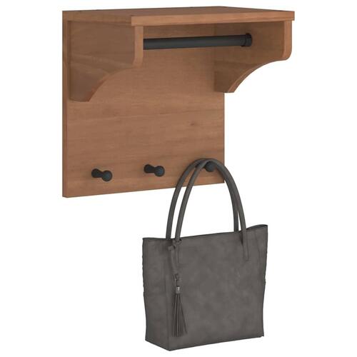 Væghængt knagerække SANDNES 43x30x42 cm massivt fyrretræ