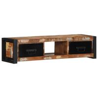 Tv-bord 100x30x25 cm massivt genbrugstræ