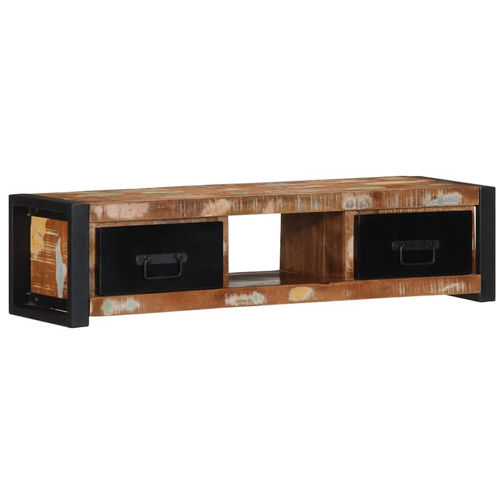 Tv-bord 100x30x25 cm massivt genbrugstræ