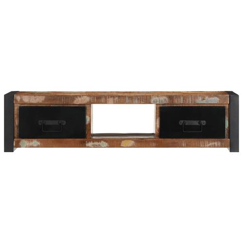 Tv-bord 100x30x25 cm massivt genbrugstræ