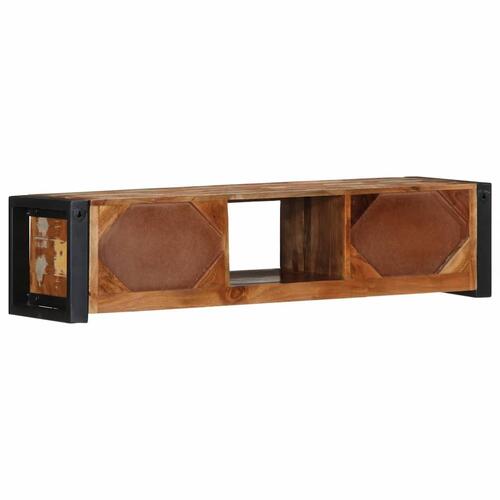 Tv-bord 100x30x25 cm massivt genbrugstræ