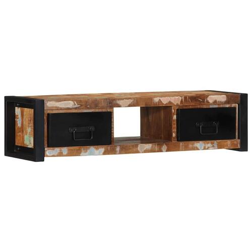 Tv-bord 100x30x25 cm massivt genbrugstræ