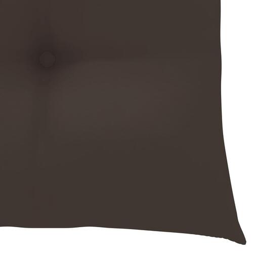 Stolehynder 4 stk. 40x40x7 cm oxfordstof gråbrun