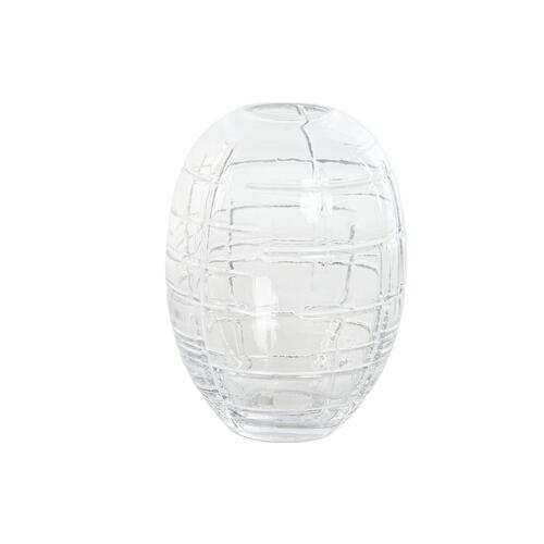 Vase Home ESPRIT Gennemsigtig Krystal Moderne 12 x 12 x 17 cm