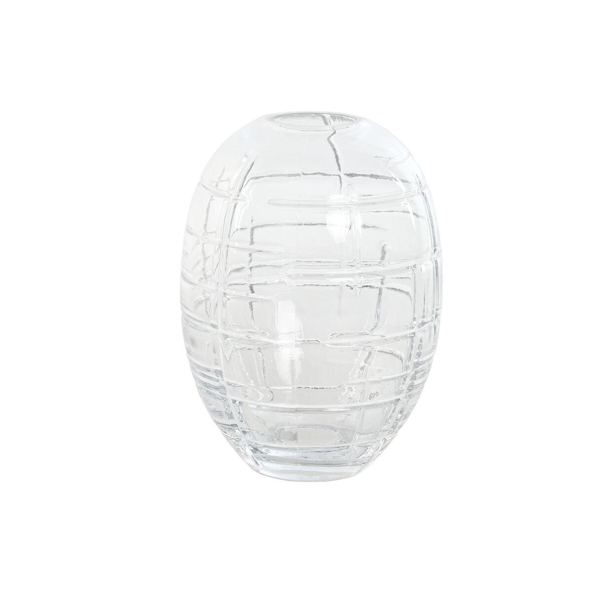 Vase Home ESPRIT Gennemsigtig Krystal Moderne 12 x 12 x 17 cm