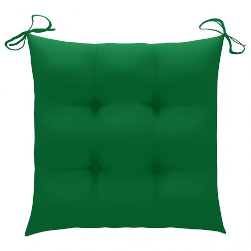 Stolehynder 4 stk. - 50×50×7 cm i oxfordstof, grøn