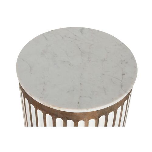 Sofabord Home ESPRIT Hvid Natur 41 x 41 x 52 cm