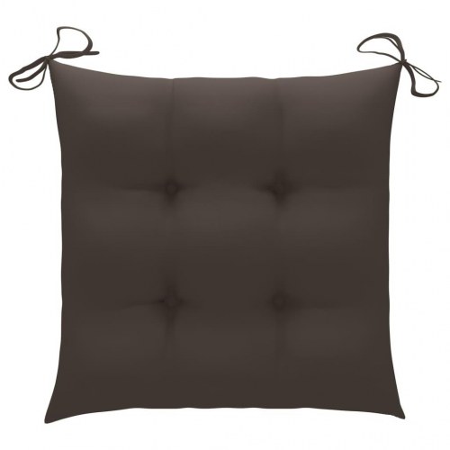 Stolehynder 2 stk. 50x50x7 cm oxfordstof gråbrun