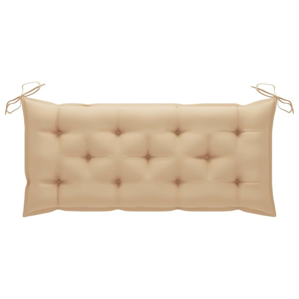 Hynde til havebænk 120x50x7 cm oxfordstof beige