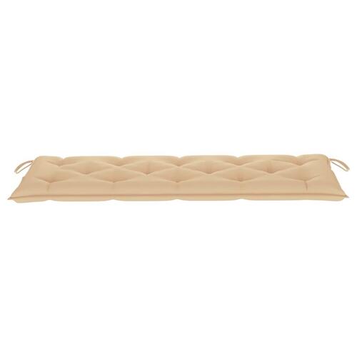 Hynde til havebænk 150x50x7 cm oxfordstof beige