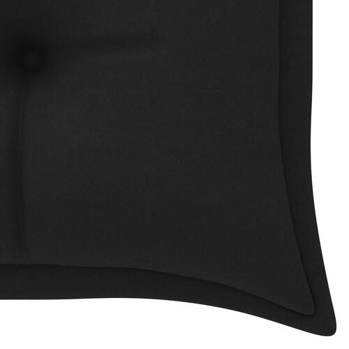 Hynde til havebænk 150x50x7 cm oxfordstof sort