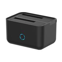 Dual dock-station Aisens ASDS-D01B Sort