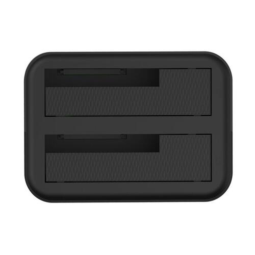 Dual dock-station Aisens ASDS-D01B Sort