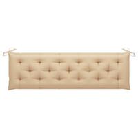 Hynde til havebænk 180x50x7 cm oxfordstof beige