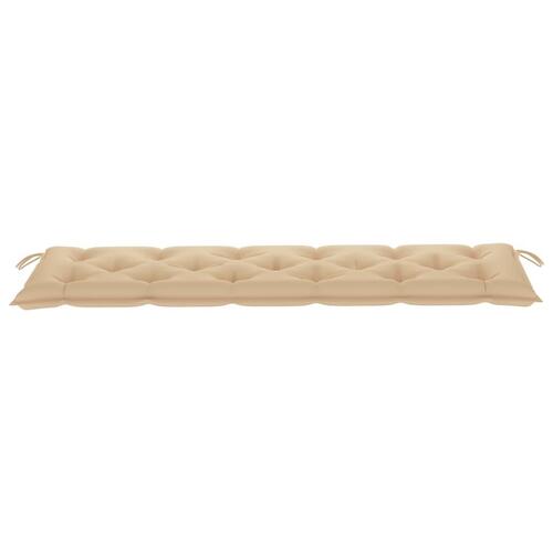 Hynde til havebænk 180x50x7 cm oxfordstof beige