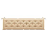 Hynde til havebænk 200x50x7 cm oxfordstof beige