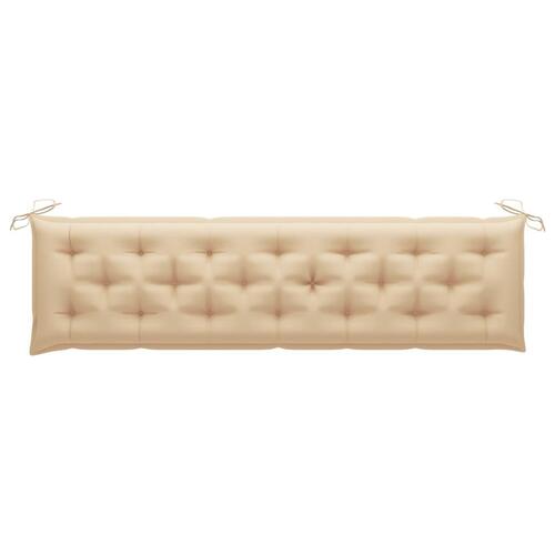Hynde til havebænk 200x50x7 cm oxfordstof beige