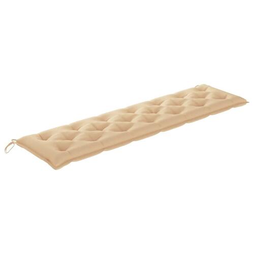 Hynde til havebænk 200x50x7 cm oxfordstof beige