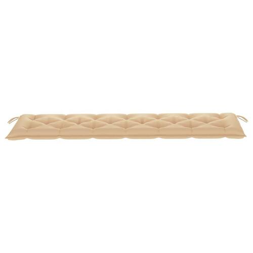 Hynde til havebænk 200x50x7 cm oxfordstof beige