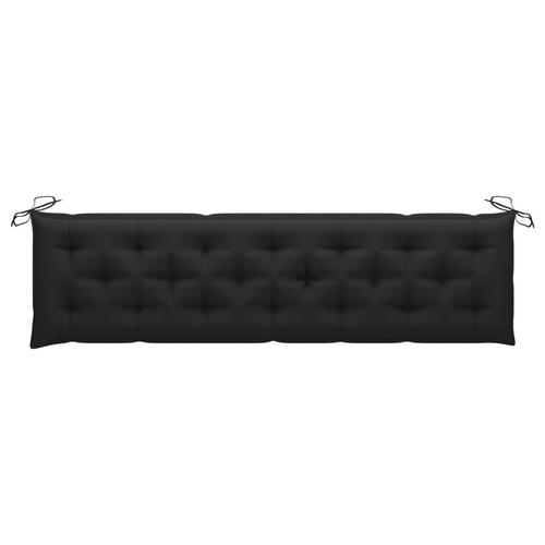 Hynde til havebænk 200x50x7 cm oxfordstof sort