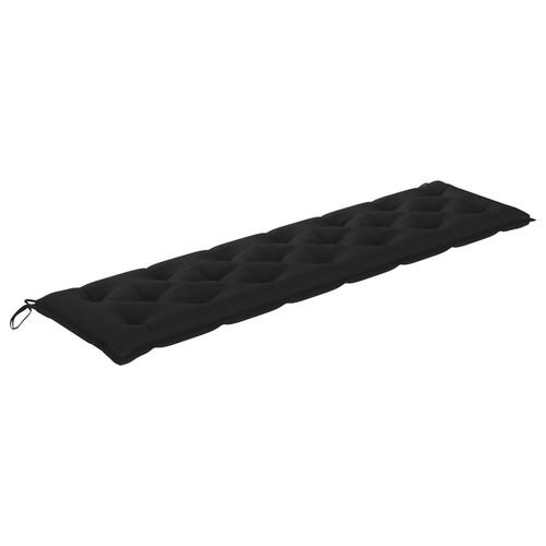 Hynde til havebænk 200x50x7 cm oxfordstof sort