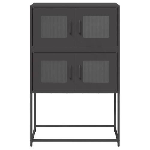 Højskab 68x39x107 cm stål sort