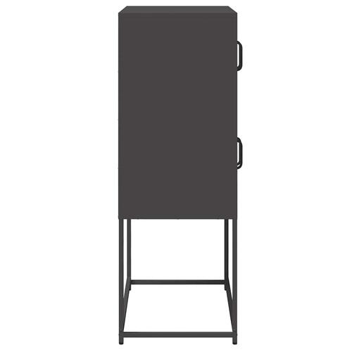 Højskab 68x39x107 cm stål sort
