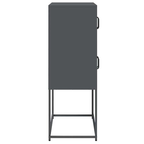 Højskab 68x39x107 cm stål antracitgrå