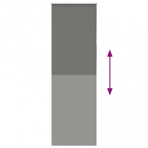 Mørklægningsrullegardin 70 x 230 cm - grå