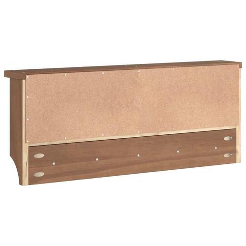 Væghængt knagerække SANDNES 87x12x35 cm massivt fyrretræ