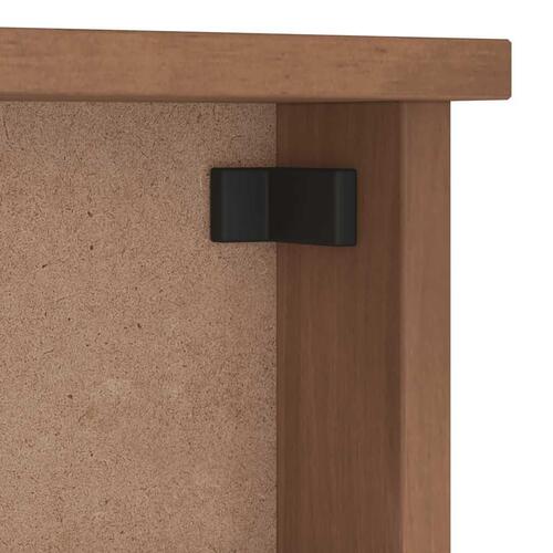 Væghængt knagerække SANDNES 87x12x35 cm massivt fyrretræ
