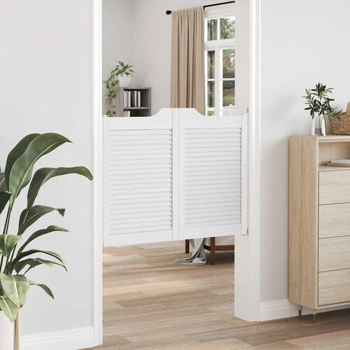 Svingdøre 1-par 80x100 cm lameldesign hvid