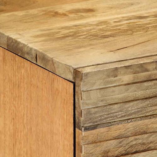 Sengebord 40x33x46 cm massivt mangotræ brun