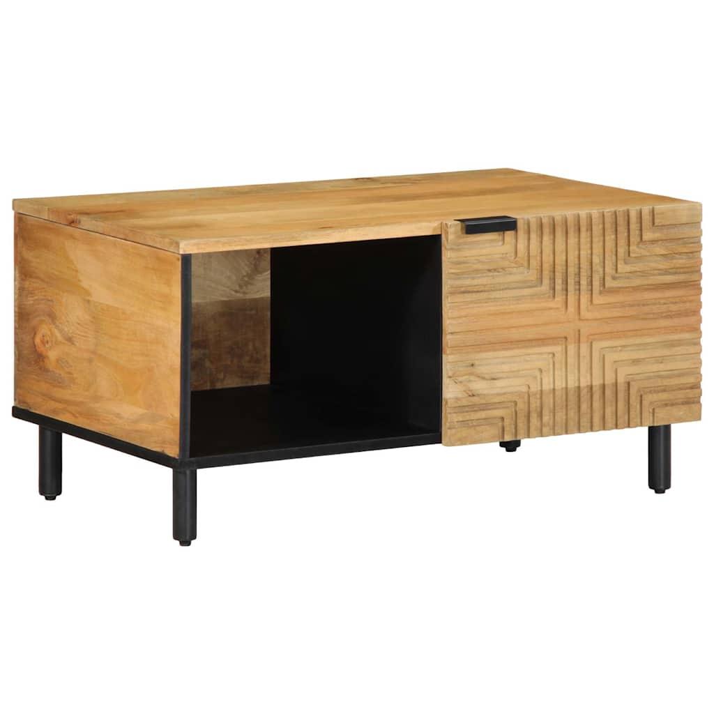 Sofabord 80x50x40 cm massivt mangotræ brun