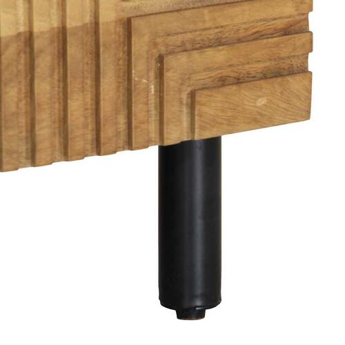 Sofabord 80x50x40 cm massivt mangotræ brun