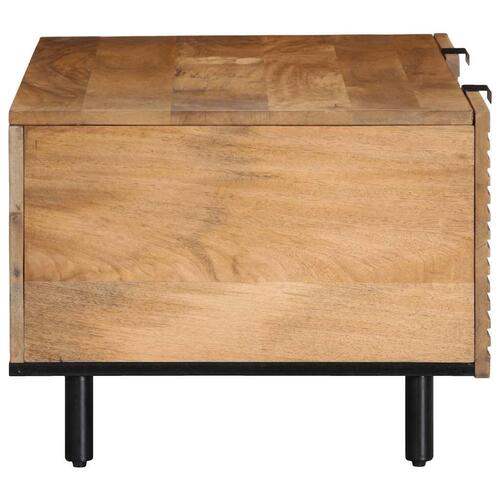 Sofabord 100x54x40 cm massivt mangotræ brun
