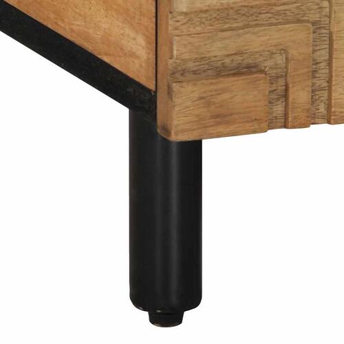 Sofabord 100x54x40 cm massivt mangotræ brun
