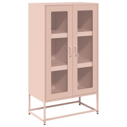 Højskab 68x39x123 cm stål lyserød