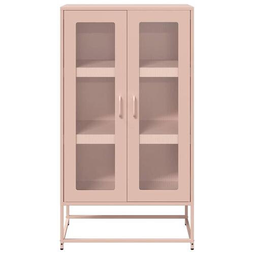 Højskab 68x39x123 cm stål lyserød