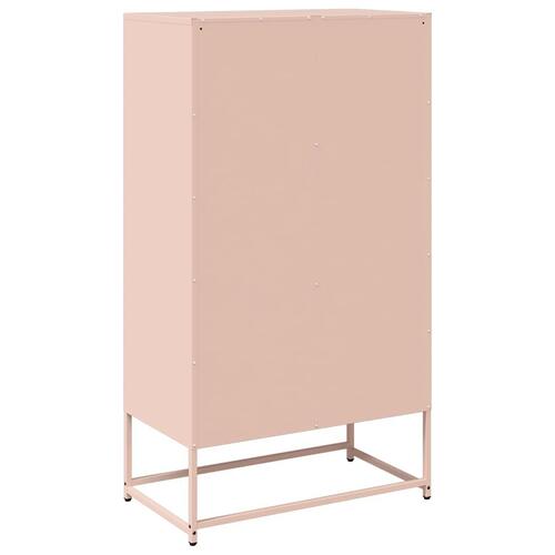 Højskab 68x39x123 cm stål lyserød