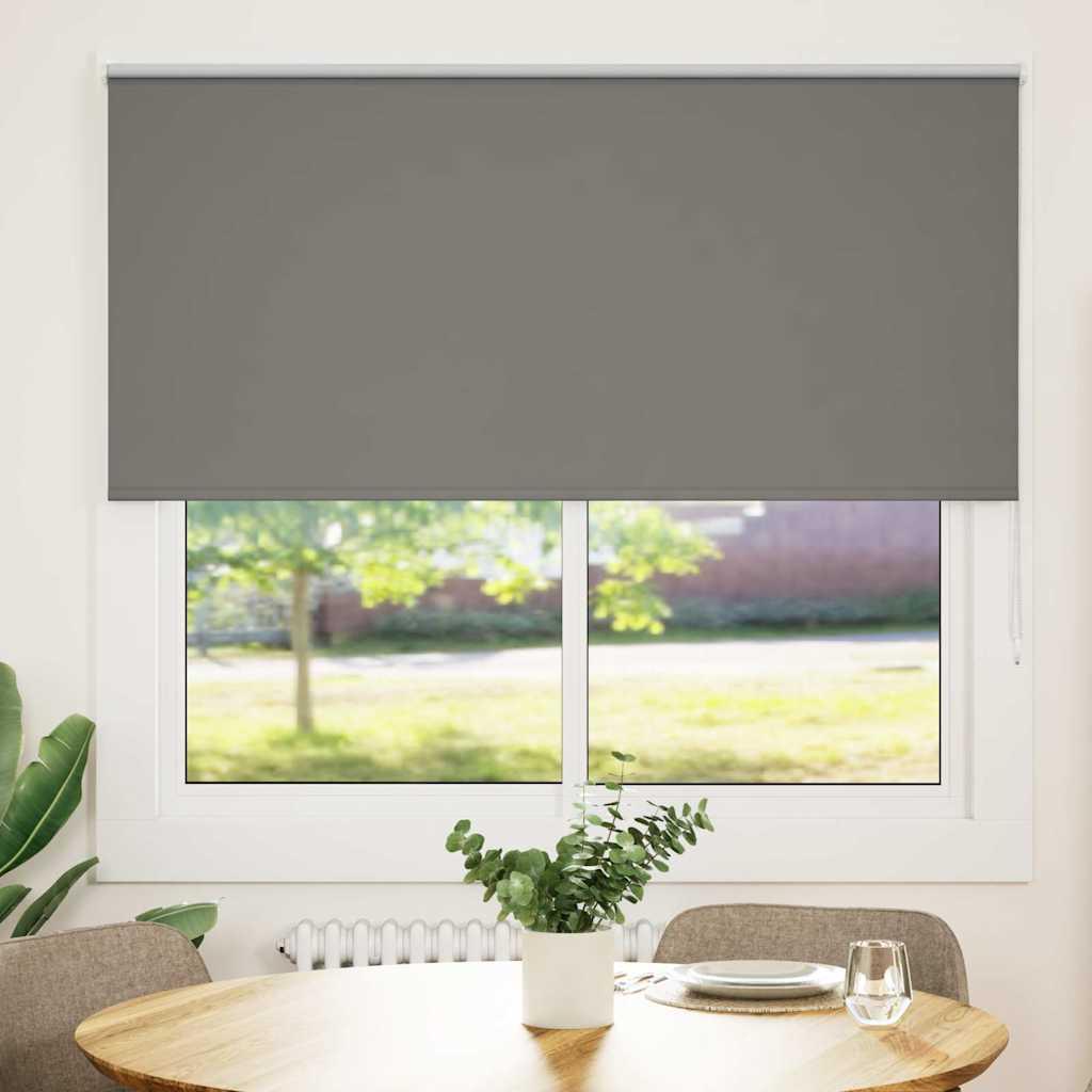 Mørklægningsrullegardin 165 × 130 cm - grå, polyester billede