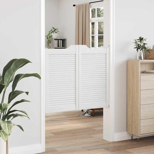 Svingdøre 2-par 90x100 cm lameldesign hvid