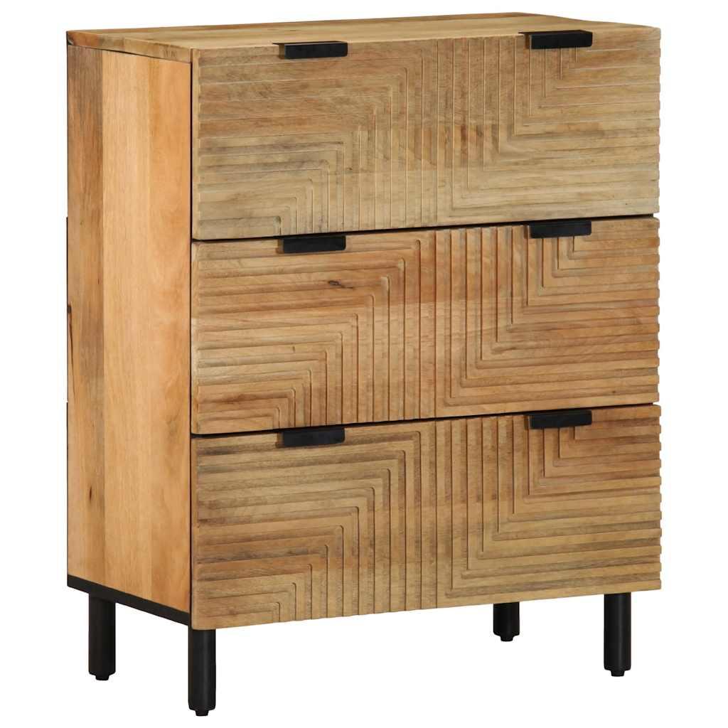 Skænk i massivt mangotræ 60 x 33 x 75 cm brun