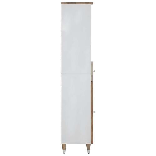 Badeværelsesskab 38x33,5x160 cm massivt mangotræ