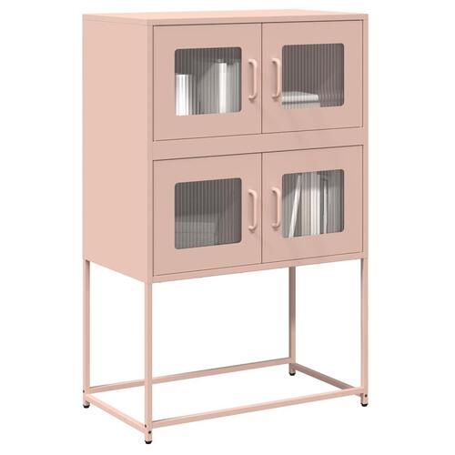 Højskab 68x39x107 cm stål lyserød
