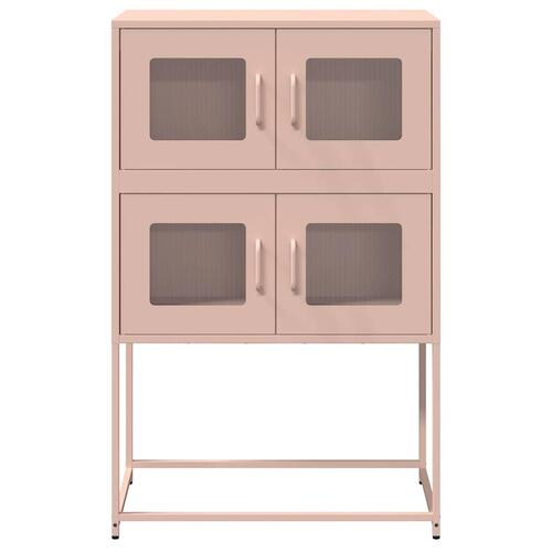 Højskab 68x39x107 cm stål lyserød
