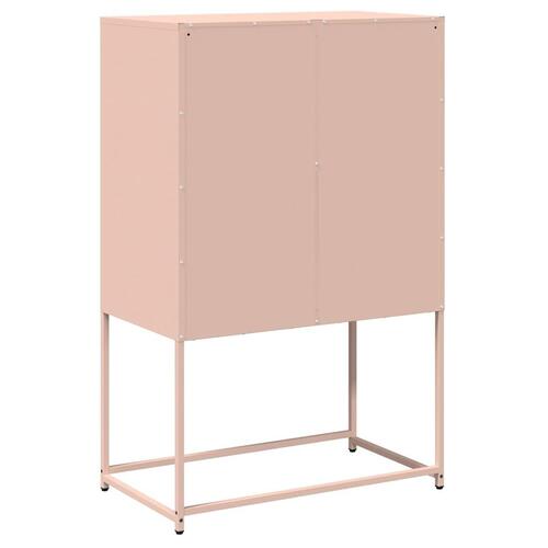 Højskab 68x39x107 cm stål lyserød
